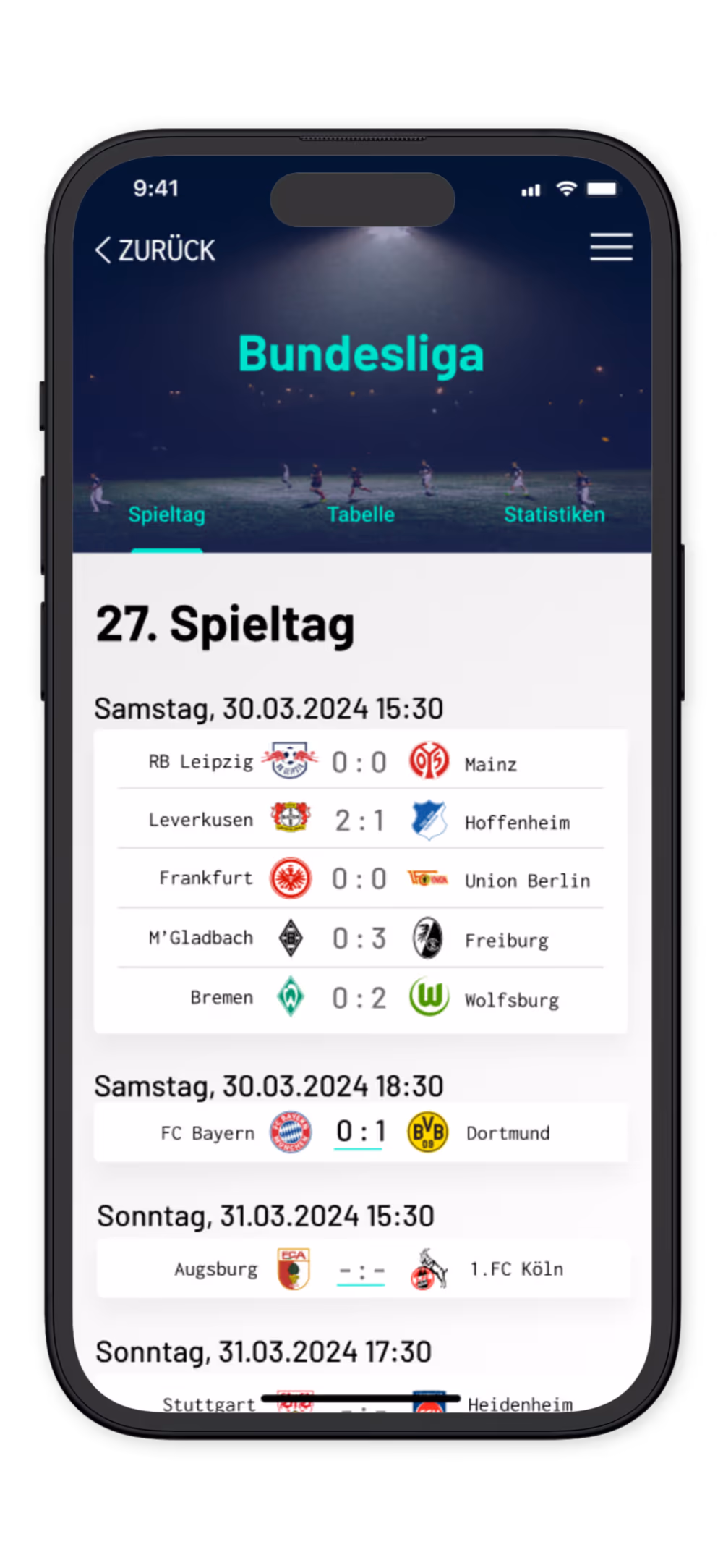 Sport App Entwicklung