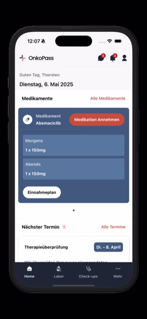 OnkoPass: Medikationsplan
