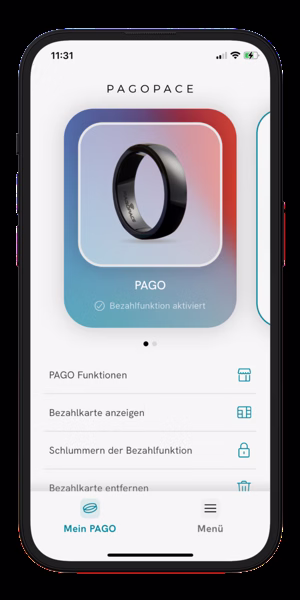 PagoPace App: Kartenübersicht
